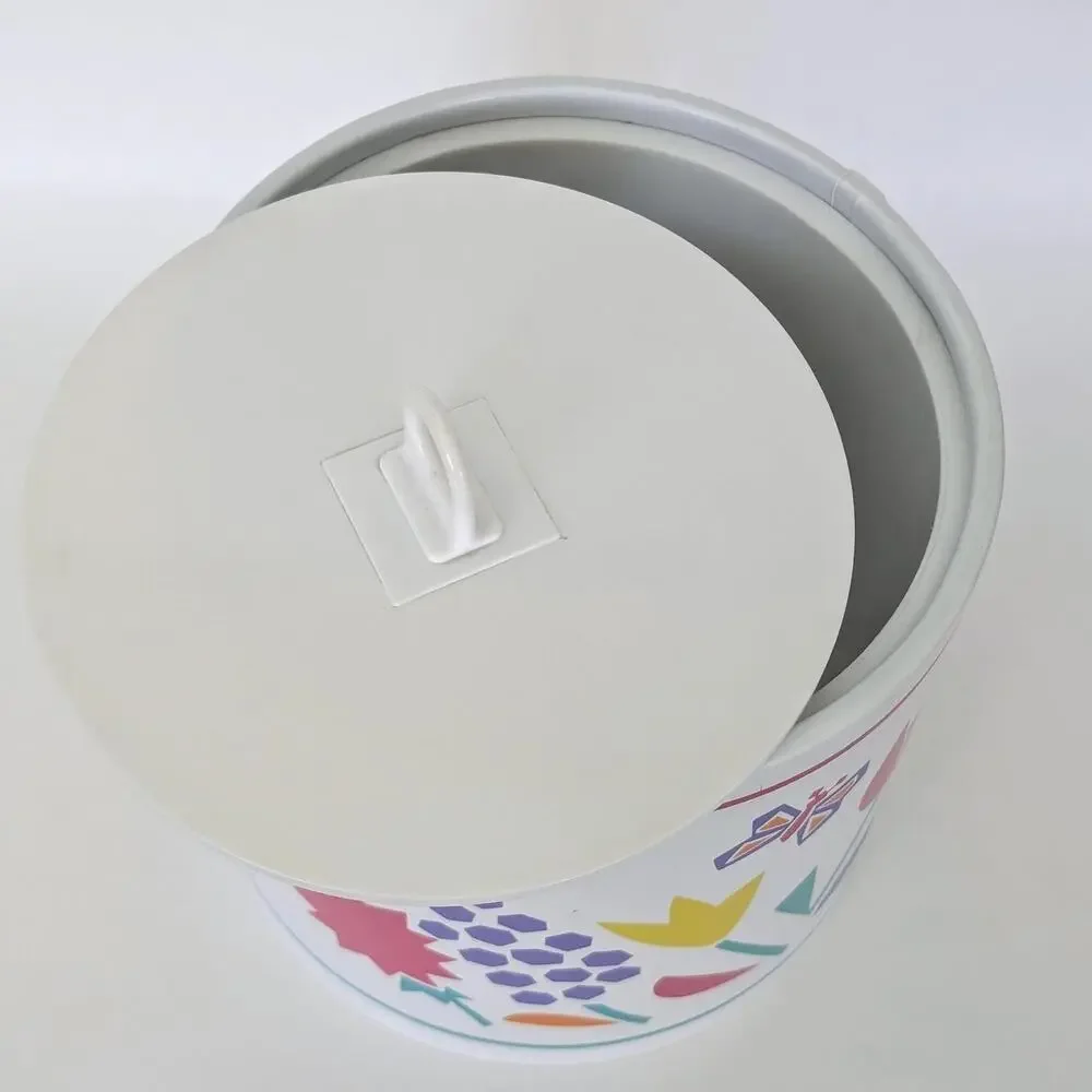 1980s Vintage Floral Ice Bucket